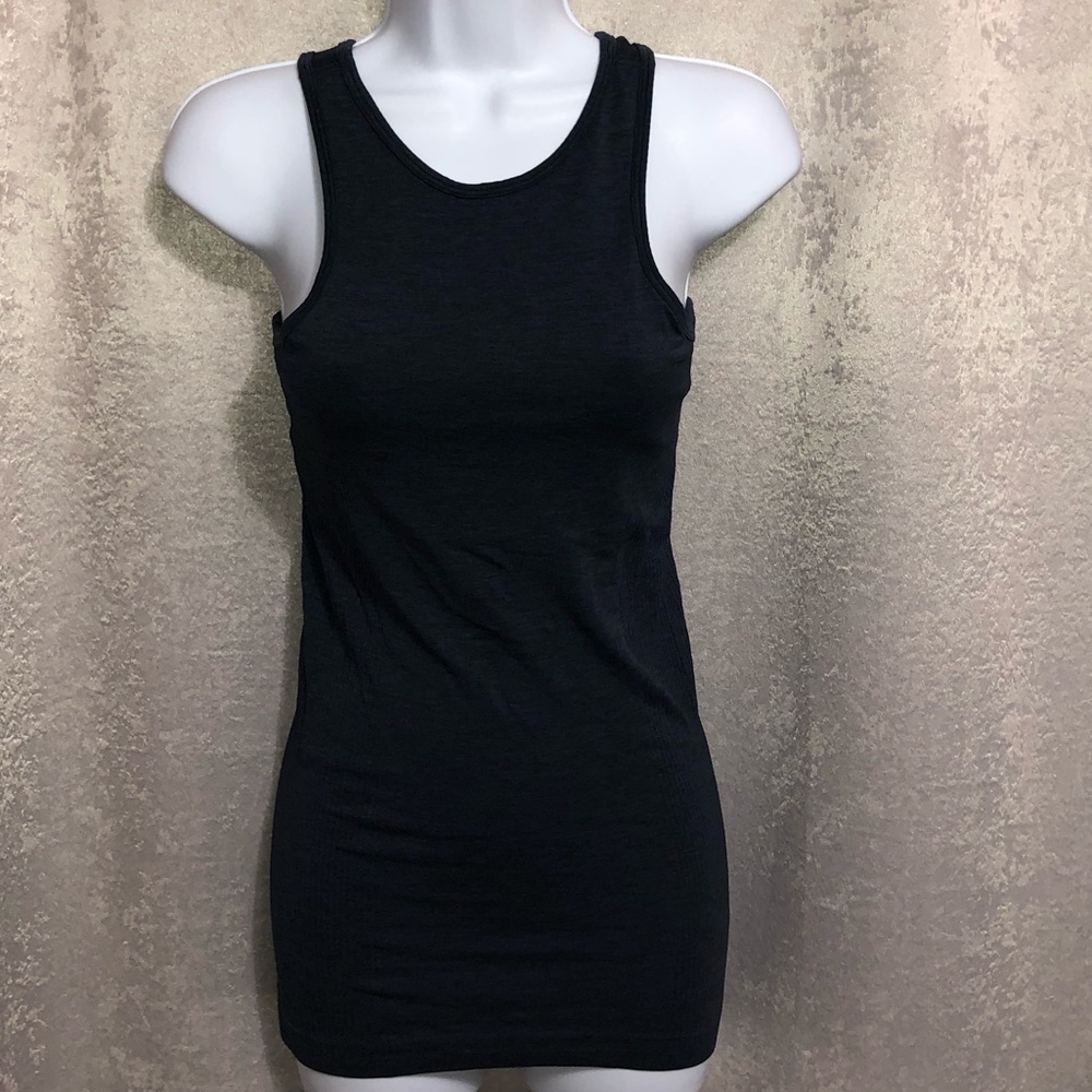 🍋 Seamlessly Covered Tank heathered inkwell Sz. 4 - Picture 4 of 7